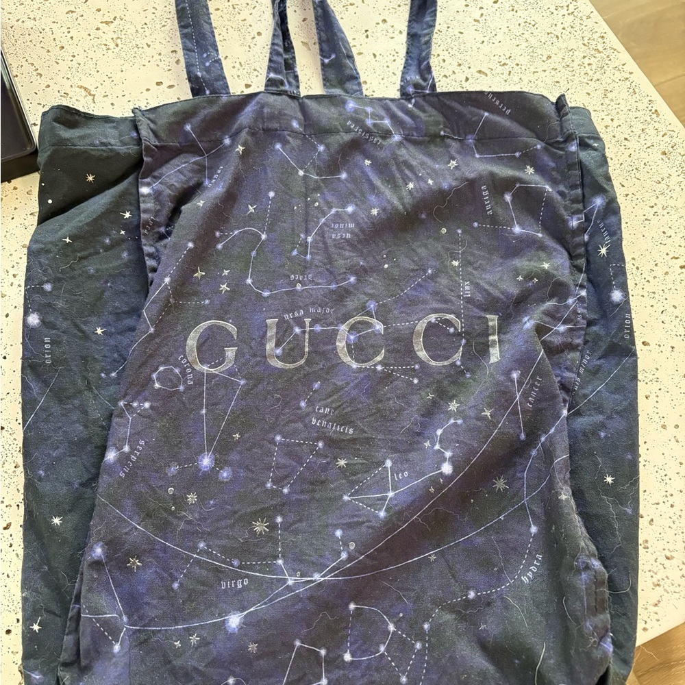 Gucci Galaxy Blue Tote Bag